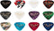 Fender Classic Celluloid Guitar Picks 351 Shape, Color Medley, Heavy, 12-Pack