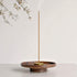 SeedWave Wooden Incense Holder for Sticks, Detachable Brass Incense Burner Holder, Handmade Lotus Incense Ash Catcher for Home Decor Yoga Spa Meditation