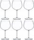 Amazing Abby - Ruby - 16-Ounce Unbreakable Tritan Wine Glasses (Set of 6), Plastic Red Wine Glasses, Reusable, BPA-Free, Dishwasher-Safe, Perfect for Poolside, Outdoors, Camping, and More