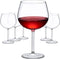 Amazing Abby - Ruby - 16-Ounce Unbreakable Tritan Wine Glasses (Set of 6), Plastic Red Wine Glasses, Reusable, BPA-Free, Dishwasher-Safe, Perfect for Poolside, Outdoors, Camping, and More