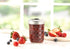 Ball Mason Quilted Crystal Jars 8 oz Regular Mouth Glass Bundle with Non Slip Jar Opener- Set of 6 Half Pint Size Mason Jars - Canning Glass Jars with Lids