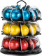 Flagship Coffee Pod Holder Carousel 3 Tier for Vertuo Pod Holder Metal DIY Install Small for Vertuo Pod Stand (30 Pods Capacity)