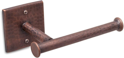 Monarch Abode 17088 Hand Hammered Copper Toilet Paper Holder, Antique