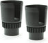 Gadjit CUP KEEPER 2.0 (2 PK) Cup Holder Adapter w/Adjustable Base For Hydro Flasks 18 21 24 oz, Yeti Tumbler 20 & 30 oz, Coffee & Travel Mugs 28 oz, Fits up to 3.25" diameters Black