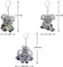 Mirabuy 24 Pcs Koala Keychains for Animal Themed Party Favors, Birthday Party Bag Fillers, Baby Shower Return Gifts