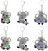 Mirabuy 24 Pcs Koala Keychains for Animal Themed Party Favors, Birthday Party Bag Fillers, Baby Shower Return Gifts