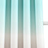 Lush Decor Aqua and Gray Umbre Fiesta Curtains Room Darkening Window Panel Set for Living, Dining, Bedroom (Pair), 95? Long x 52? Wide, L, Aqua & Gray