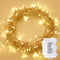 36ft 100 LED Battery Operated String Lights with Auto-Timer for Outdoor Garden Patio Lawn Party (IP65 Waterproof, 8 Modes, 120 Hours of Lighting, Warm White)