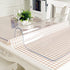 PoPoTo New Clear Plastic Tablecloth Cover Protector for Dining Room Table 16x32 Inch Desk Protector Mat Clear Vinyl Table Pad Protector Desk Pads Mats Wood Furniture Protective for Tabletop Countertop