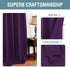 Thermal Insulated Blackout Window Curtains for Bedroom / Living Room Ultra Soft and Smooth Innovated Microfiber Grommet Curtains 84 Inch Length - Solid in Plum Purple ( One Panel )