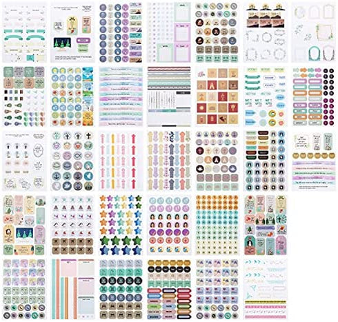 Mr. Pen- Christian Journaling Stickers, 31 Sheets, 1034 pcs, Christian Stickers for Planners and Journals, Christian Stickers, Religious Stickers, Bible Journaling Stickers, Bible Journaling Supplies