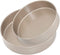 Bakestudio Round Cake Pans Set of 2, Tier Deep Baking Pans for Party, Non-Toxic Nonstick Durable, Warp-Resistant Food Safe Coating, Gold (9.2 Inch & 8.3 Inch)