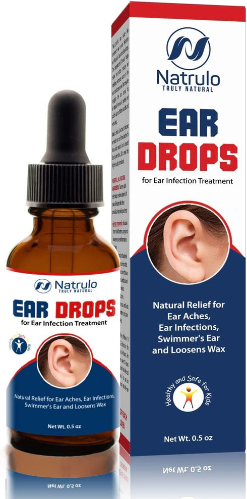 Natural Ear Drops for Ear Infection Treatment – Organic Ear Drops for Adult, Kids, Baby, Dog & Pets – Relieves Ear Aches, Itchy Ears, Infections, Swimmer's Ear, & Loosens Wax – Kids Safe, Made in USA