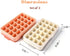 SOULCHEF 2 PACK Silicone Ice Cube Tray, 24 Ice Molds Easy-Release Flexible Ice Maker with Removable Lid, for Whiskey Wine Cocktails Juice Soups - Pink & Gray, Christmas Gifts