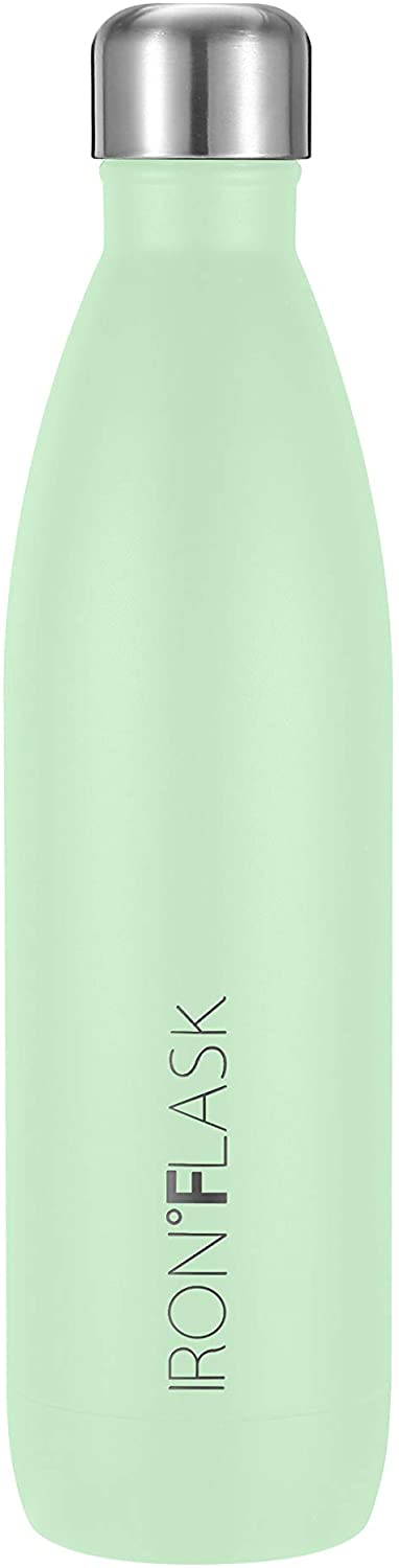 IRON °FLASK Retro Sports Water Bottle - 25 Oz, Vacuum Insulated Stainless Steel, Hot Cold, Double Walled, Thermo Mug, Cola Metal Canteen