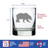 Bear Whiskey Rocks Glass - Cabin Themed Gifts or Rustic Decor for Men and Women - Fun Whisky Drinking Tumbler - 10.25 oz