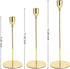 Taper Candle Holders Gold Table Decorative Candlestick Holder for Wedding Dinning Party Candle Holders for Taper Candles Metal Candle Stand,Fits 3/4 Inch Slim Candles & Led Candles (Gold)