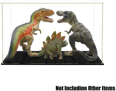 WANLIAN Clear Acrylic Display Case Assemble Countertop Box Cube Organizer Stand Dustproof Protection Showcase for Action Figures Toys Collectibles (10x6x7 inch; 25x15x18 cm)