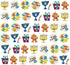 Hanukkah Sticker Roll, Chanukkah Menorah with Candle, Gift-Box, Dreidel, Happy Hanukkah Sticker Roll 150 Count (3-Pack)