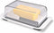 Butter Dish with Lid and Knife for Countertop and Refrigerator, Well Sealed to Keep Butter Fresh, Easy to Scoop up, Easy to Scrape, Dishwasher Safe, Plastic Butter Keeper Tray - by KITCHENDAO