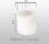 Pillar Candles - 3x3 inch | 25 Hours Burning, 6 Count - White Unscented Smokeless European Pillar Candles - Perfect for Wedding, Parties, Spas, Home Gatherings and Dinner