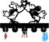 Mickey and Minnie's Love Theme Wall Decor Hooks Customize Household Door Decor Hooks Multi-Function Wall Coat Bags Clothes Hook Keys Holder