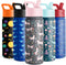 Simple Modern Kids Water Bottle with Straw Lid | Insulated Stainless Steel Reusable Tumbler for Toddlers, Girls, Boys | Summit Collection | 18oz, Unicorn Fields