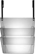 Officemate Wall File, Letter Size with Hanger Set, Clear, Comes in 3 Pack (21446)