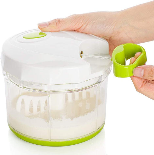 Manual Hand Pull Food Chopper Large Capacity Kitchen Onion Garlic Vegetable Blender Mincer(4 cup) by Vinipiak