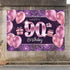 PAKBOOM Happy 90th Birthday Banner Backdrop - 90 Birthday Party Decorations Supplies for Women - Pink Purple Gold 4 x 6ft