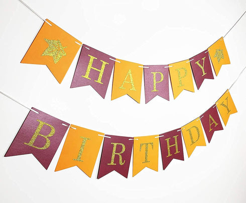Fall Birthday Party Decorations/Burgundy Orange Birthday Party Decorations/Thanksgiving Table Decor Maroon Burgundy Yellow Women 30th/40th/50th/60th/70th Burgundy Orange Birthday Party Decorations