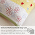 3-Piece Girls Floral Heart-Shaped Striped Quilt Set Twin with Shams,Blue Yellow White Stripe Daisy Flowers Bedspread Coverlet Bedding Set Lightweight Blanket Bed Cover for All Seasons (Blue,Twin)