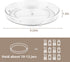 Empaxum 2 Pack Lazy Susan Cabinet Organizer 9" Clear Plastic Turntable Organizer Rotating Spice Rack Kitchen Storage Cosmetic Makeup Organizers for Pantry, Countertop, Fridge, Shelf, Vanity, Bathroom
