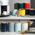 SWEEJAR Kitchen Canisters Ceramic Food Storage Jar, Stackable Containers with Airtight Seal Wooden Lid for Serving Coffee Bean, Flour, Tea, Spice and More - 39 FL OZ (Navy)