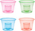 Party Essentials Disposable Soft Plastic Bomber Cups, Jager Bomb Shot Glasses, 3 Oz., 50 Count, Assorted Neon