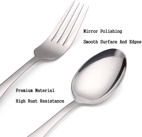 Silverware Set, 20-Piece Stainless Steel Flatware set, Tableware Cutlery Set Service for 4, Utensils for Kitchens, Dishwasher Safe