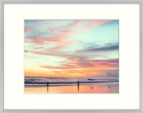 Golden State Art, Silver 11x14 Picture Frame - Displays Photos 8x10 with Mat or 11 x 14 inch without Mat - Shatter-Resistant Glass Aluminum Photo Frame for Wall or Tabletop Display