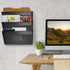 Acrimet 3 Pockets Wall Mount File Holder Organizer Letter Size, Black Color (Hangers Included)
