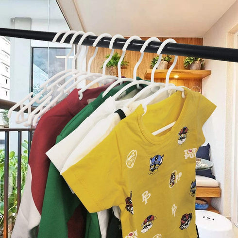 Kids Hangers Baby Hangers Childrens White Plastic Infant Clothes Toddler Junior Hangers 60 Pack