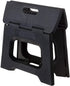 Vigar Compact Foldable Stool, 9 inches, Lightweight, 330-pound Capacity Non-Slip Folding Step Stool, Black