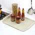 Ramddy Plastic Fast Food Trays for Eating, 4 Packs(Grey and Beige)