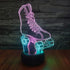 HIPIYA Roller Skate LED 3D Illusion Night Light USB Wheel Skating Shoes Lamp Birthday Gift for Teen Boy Girl Kid Teenager Adult Women Sports Bedroom Decoration Room Decor (Shoes)