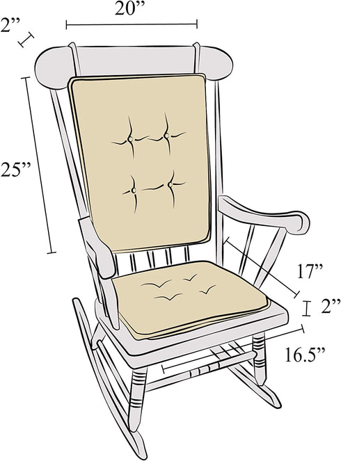 Klear Vu Embrace Rocking Chair Pad, 1 Count (Pack of 1), Blue