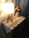 Damanni Oval Cotton Handmade Crochet Lace Table Runner Doilies Table Dresser Scarf Décor,12 Inch by 51 Inch?Beige