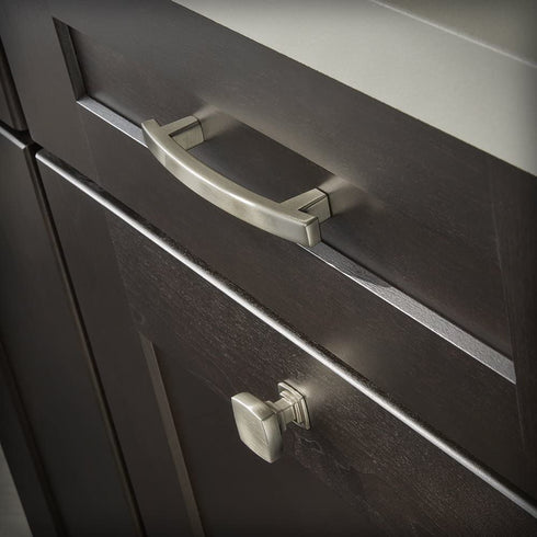 Franklin Brass Satin Nickel Pierce Handle Pull, Cabinet Handles and Drawer Pulls for Kitchen Cabinets and Dresser Drawers, 5 Inch, P29616K-SN-B, Cabinet Hardware, Brushed Nickel