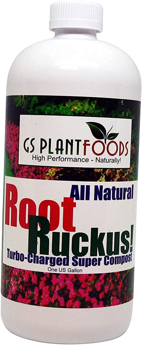 Root Ruckus Compost Fertilizer Organic - Turbo Charged Compost for Plants (32 oz) - Humic Acid & Sea Kelp Plant Growth Supplement for Lawns, Soil, Shrubs & Vegetables