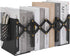 MSDADA Adjustable Bookends, Book Ends for Heavy Books, Expandable Book Organizer with Pen Holder for Desk, Shelf, Office, for 6 7 8 9-15 Boys and Girls, Extends up to 19 inches (Black)