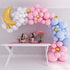 Gender Reveal Decorations Pastel Balloon Garland Arch Kits, 117PCS Blue And Pink White Gold Foil moon with twinkle twinkle little Star Gender Reveal Diy Baby Shower Balloons Party Supplies