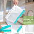 10 Pack Reusable Food Storage Bags & 6 Pack Silicone Stretch Lids Leakproof Silicone Stand Up Food Bags Extra Thick Food Grade BPA Free Freezer Bags for Lunch Sandwich Snack Meat Fruit