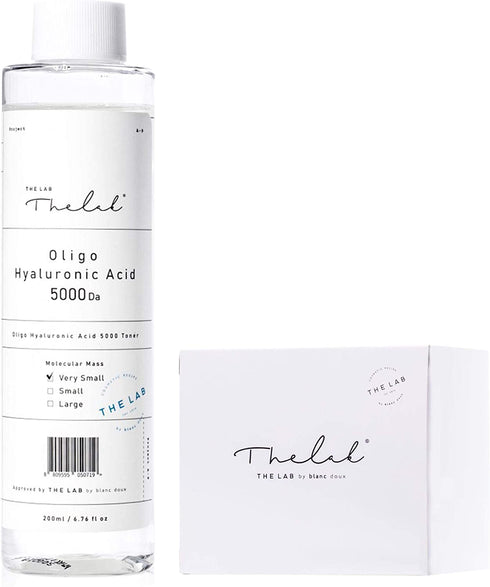 Blanc Doux Oligo Hyaluronic Acid Facial Toner 6.76 Fl Oz Vegan Hypoallergenic Intense Ultra Hydrating Skin Essence Face Moisturizer Dry Sensitive Acne-Prone Age-Defying Cotton Pads Korean Skin Care